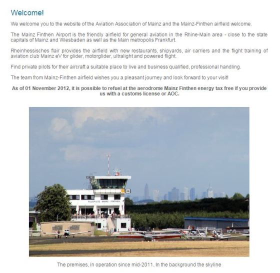 Mainz - website front page