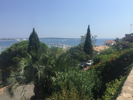 High above the old town in Cannes