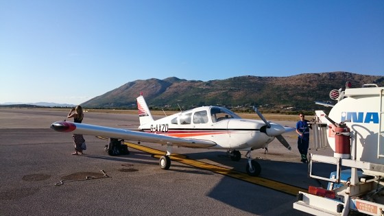 ZD refuelled at Dubrovnik airport